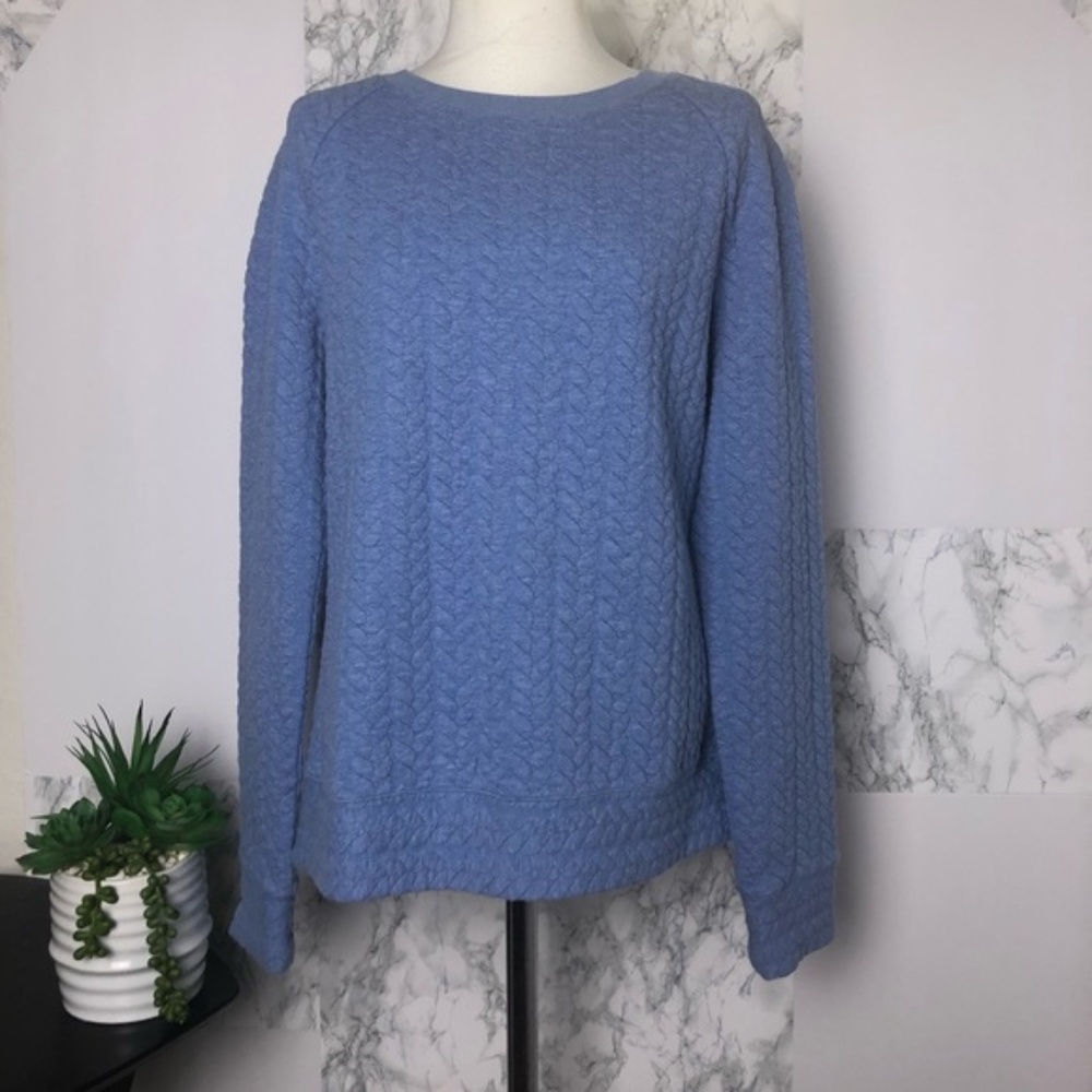 🌸Ann Taylor LOFT Braided Crewneck Pullover